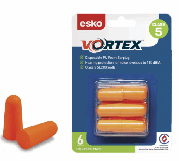 Orange Vortex EarPlugs Uncorded
