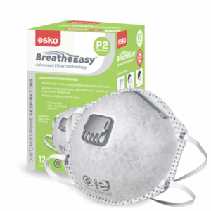 Esko Breathe Easy P2 Valved Mask with Carbon Filter