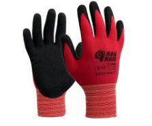 Red Ram Glove Black Latex Coat 10 (XL)