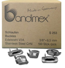 Bandimex S253 Buckles 3/8in (100pc)