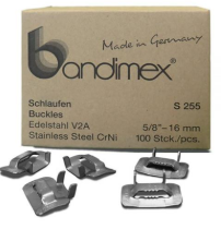 Bandimex S255 Buckles 5/8in (100pc)