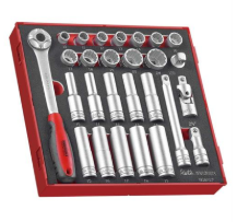 27pc 1/2in Socket & Acc Set