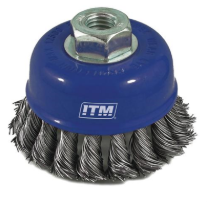 ITM Twist Knot Cup Brush Steel 65mm