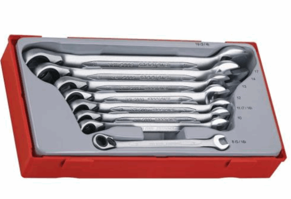 Teng 8pc Ratc Comb Spanner Set
