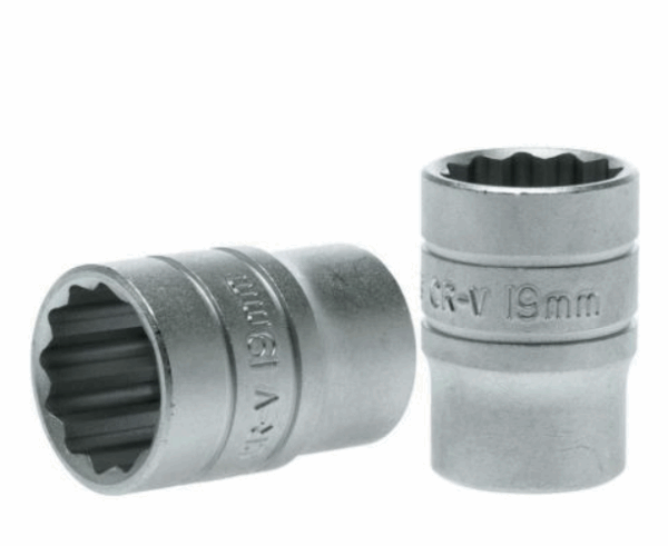Teng 1/2in Dr Socket 19mm 12pt
