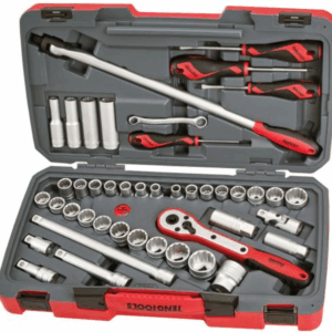 Teng 44pc 1/2in Dr. Metric & AF Socket Set