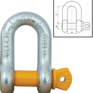 D Shackle Yellow Pin Scrw Pi.5