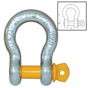 Bow ShackleYellow Pin Scr P4.7