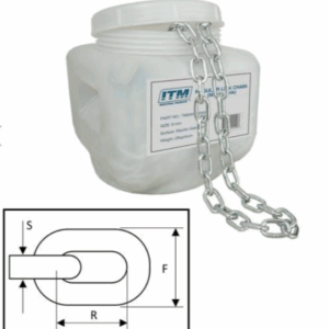 Reg Link Chain-Elect Galv 25-6