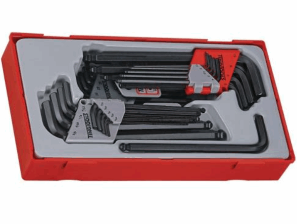 Teng 28pc MM/AF Ball End key S