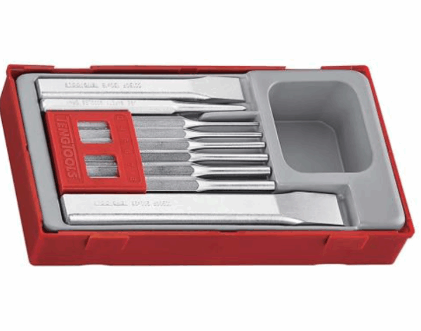 Teng 9pc Pin Punch & Chisel Set - TC-Tray