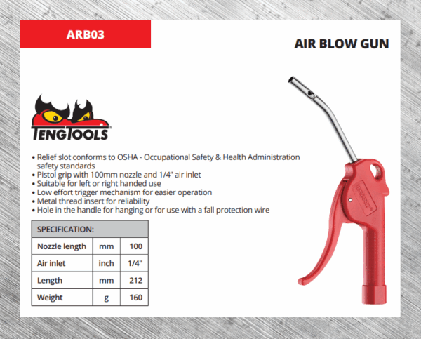 Air Blow Gun 100mm OSHA - Image 2