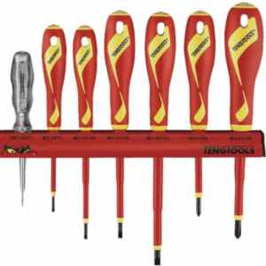 Teng Screwdriver Set 7pcs VDE 1000v Wall Rack