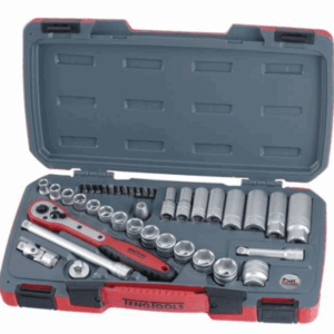 Teng 39pc 3/8in Dr. Metric Reg/Deep Socket Set