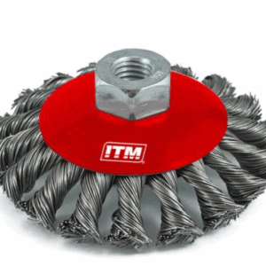 Twist Knot Cup Bevel Brush S/S