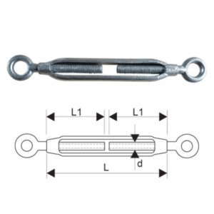 Turnbuckle Galv Eye & Eye 10mm