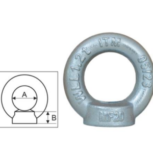 Shouldered Eyenut 8mm-0.14T