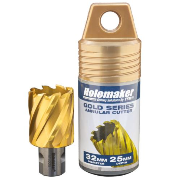 Holemaker Uni Shank Tinite (Tin) Cutter 32mmx25mm